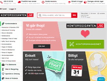 Tablet Screenshot of kontorsgiganten.se